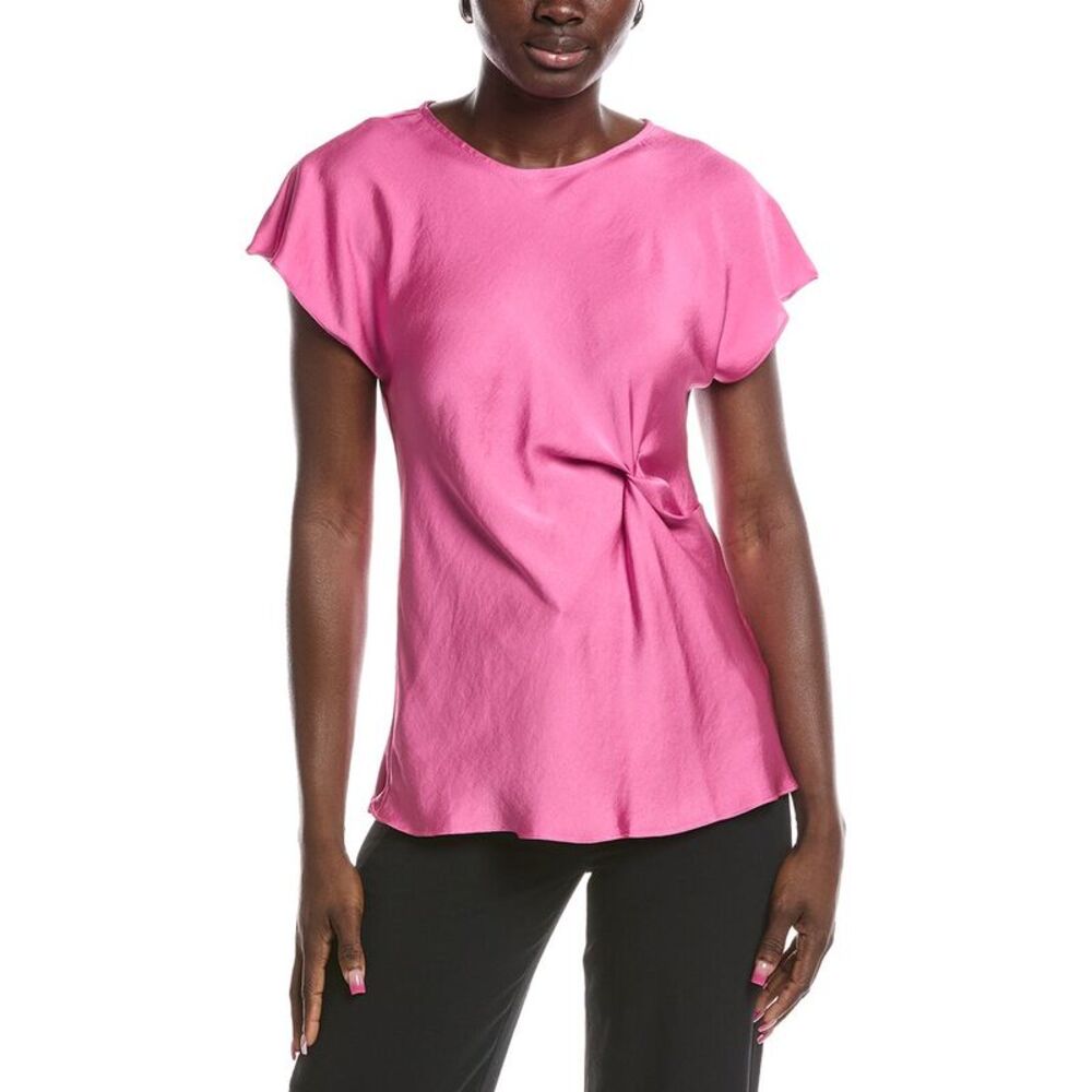 Joseph Ribkoff Womens Side Knot Blouse, Pink